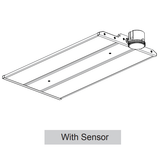 Linear High bay 80W 140W 165W 225W or 325W (10800 lumen-43875 lumen) Wattages & Color Selectable 4000K-5000K Universal Voltage 120 277V 0-10V dimming Bluetooth sensor emergency back up